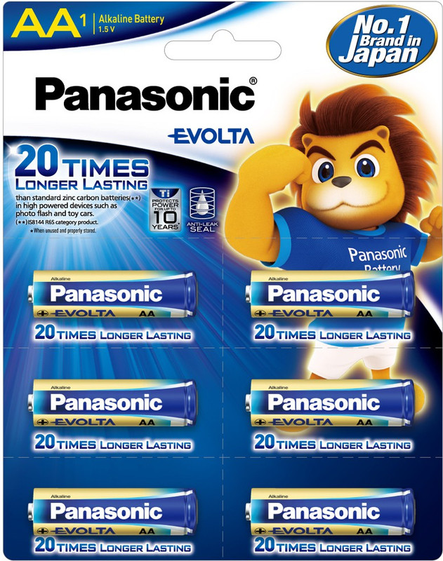 Panasonic LR6EGDG/1B6  Battery(Pack of 6)