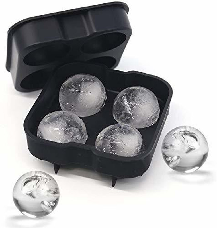 PANTH ENTERPRISE Black Silicone Ice Ball Tray(Pack of1)