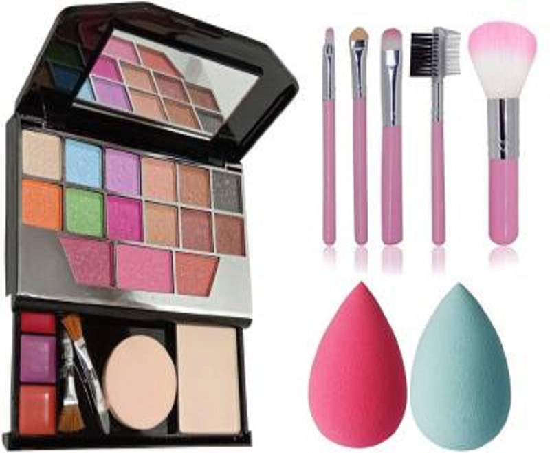 Pro Tya FASHION MAKEUP KIT + 2 PUFF+ 5 BRUSH