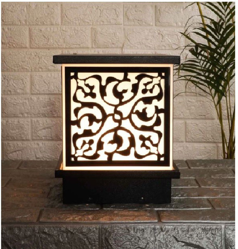 DENICRAAS Outdoor Gate Light Lamp Gate Light Outdoor Lamp(Black)