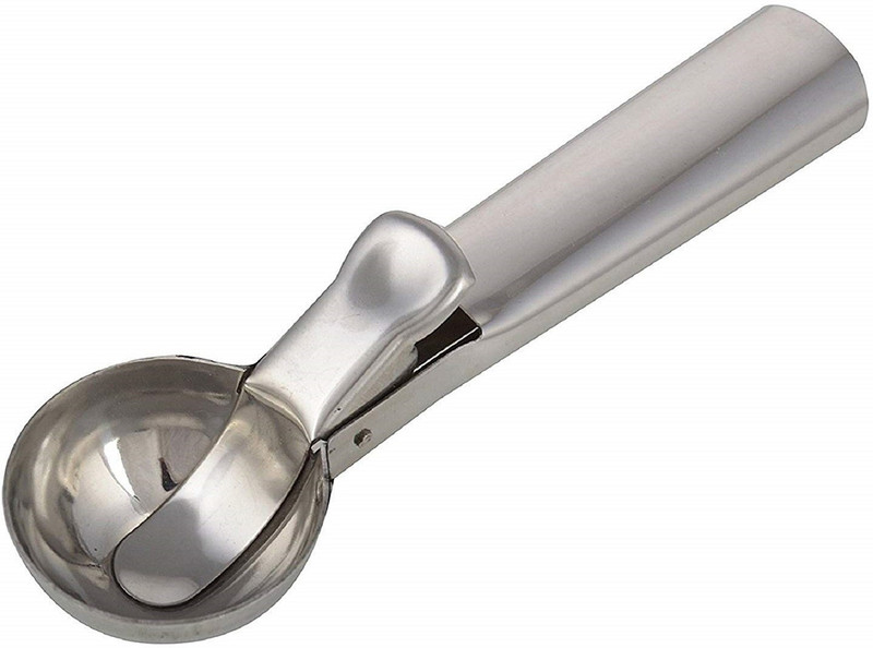 ZILLTOYIN Stainless Steel Ice Cream Scoop with Trigger for Kitchen, Restaurant, Bakery and More Ice Cream Serving Spoon Scooper Kitchen Scoop