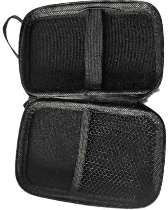 Geetanjali Hard Disk Drive Pouch case for 2.5" HDD Cover WD Seagate Slim Sony Dell Toshiba (Black) 2.5 inch Shock Resistant Back Cover(For Western Digital, Seagate, Sony, Transcend, ADATA, Hitachi, Iomega, Toshiba, Dell, Lenovo, HP and other 2.5 Inch Hard Drive Disk., Black)