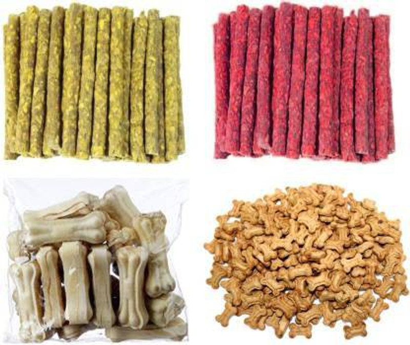SAWAY BIG COMBO MONEY SAVER PACK PRESS BONE 100gm CHICKEN MUNCHIES 100GM MUTTON MUNCHIES 100GM PUPPY BISCUITS 100GM TOTAL WEIGHT 400GM Chicken, Mutton, Vegetable Dog Chew(400 g, Pack of 1)