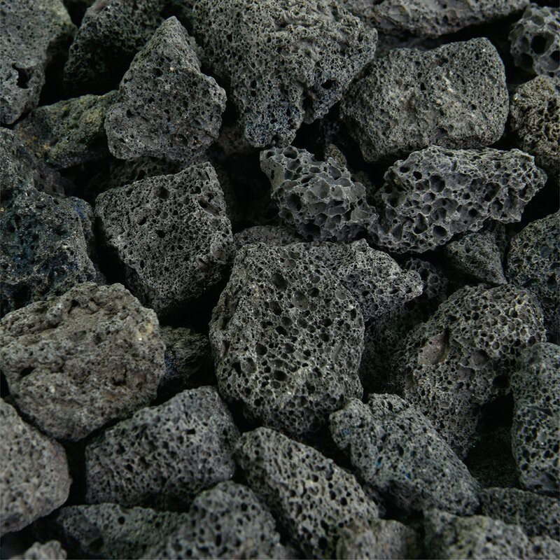 Petzlifeworld Natural Volcanic Lava Rocks Sand Planted Substrate (Black, 3 kg) River Rock Planted Substrate(Black, 3 kg)