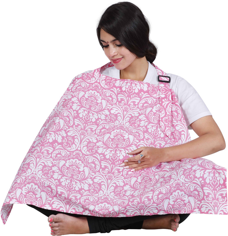 Lula Mom Floral PRINTED NURSING / FEEDING COVER Feeding Cloak(Pink)