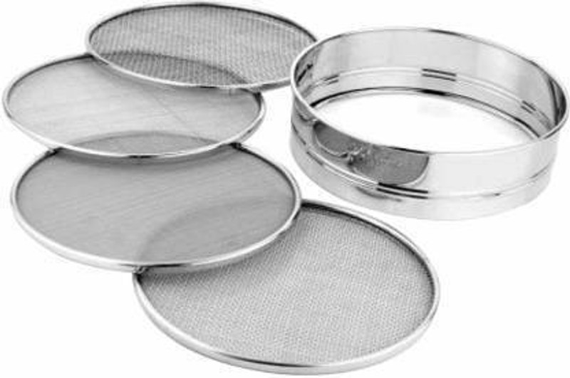 PRV Stainless Steel 4 in 1 Sieve/Chalni/for Atta,Rawa Collapsible Sieve(Silver Pack of 1)