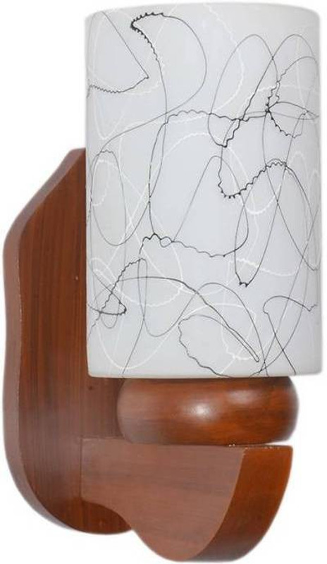 EmporiumLight Diwali Festival Decorative Using Home'S,Hall'S & Living Room Sconce Wall Lamp 162 Wall Lights Lamp Shade(Wooden, Glass)