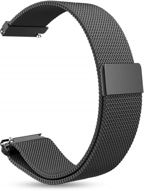 Senix Magnetic Strap for Watch 18mm,19mm,22mm,23mm,24mm,44mm 20 mm Stainless Steel Watch Strap(Black)