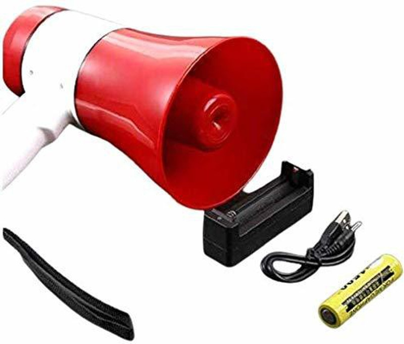 Svojas Loudspeaker Megaphone for Announcement Rechargeable with Recording, Indoor/outdoor loudspeaker Megaphone Rechargeable with Recording, BLUETOOTH/USB Outdoor PA System(35 W)