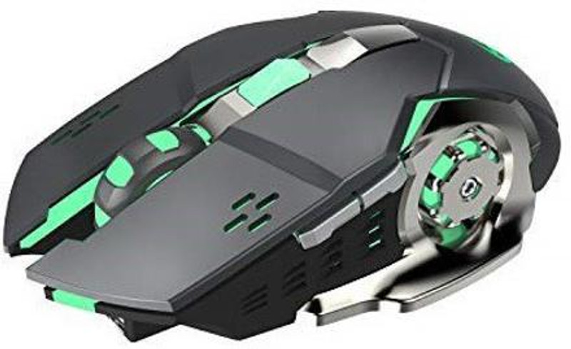 microware 2.4GHz 1200DPI/1800DPI Car Shape Wireless Optical Mouse Gaming Mouse with USB Receiver for PC Laptop Ambidextrous Optical  Gaming Mouse With Bluetooth(2.4GHz Wireless, Black)