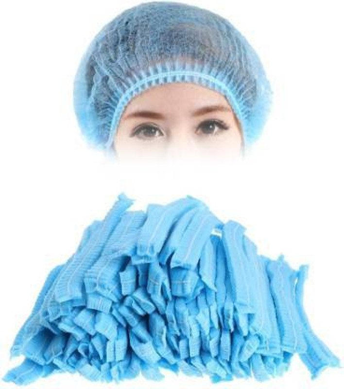 STYLERA Disposable Bouffant cap Pack Of 100 Surgical Head Cap Surgical Head Cap(Disposable)