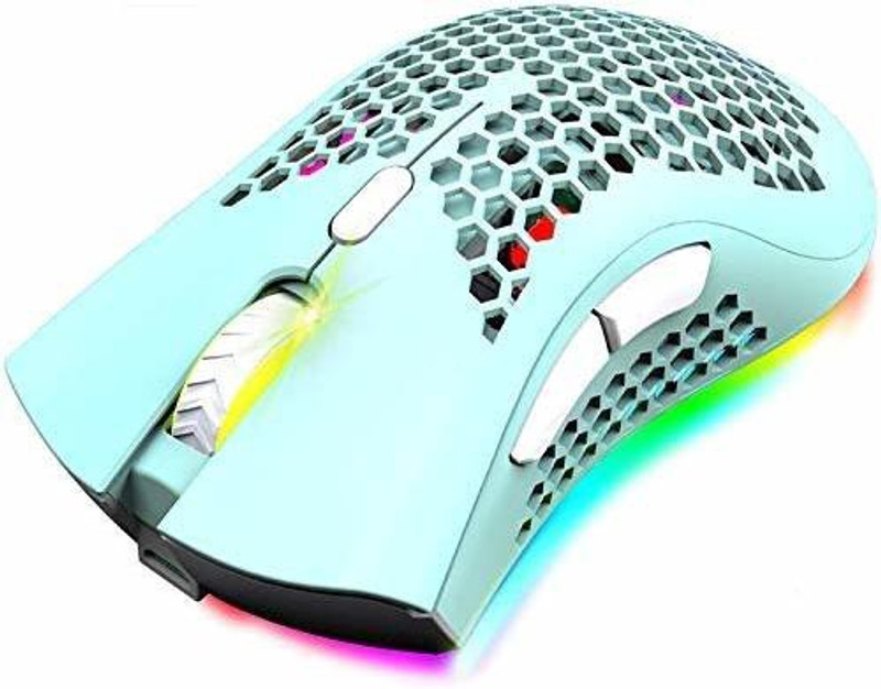 Etzin Wireless Gaming Mouse USB Receiver for PC Mac Gamer (Green) Wireless Ambidextrous Laser  Gaming Mouse With Bluetooth(USB 2.0, Green)
