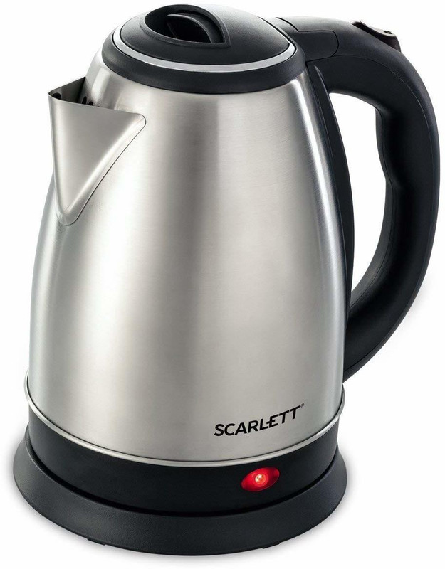 NIMYANK Scarlet Electric Kettle 2 Litre Design for Hot Water, Tea,Coffee,Milk, Rice 7 Cups Coffee Maker(Silver , Black)
