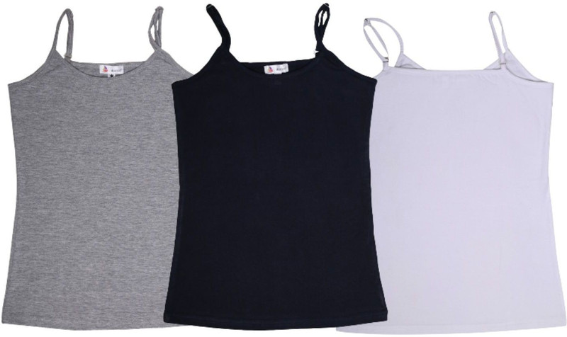 dazico Camisole For Girls(Multicolor, Pack of 3)