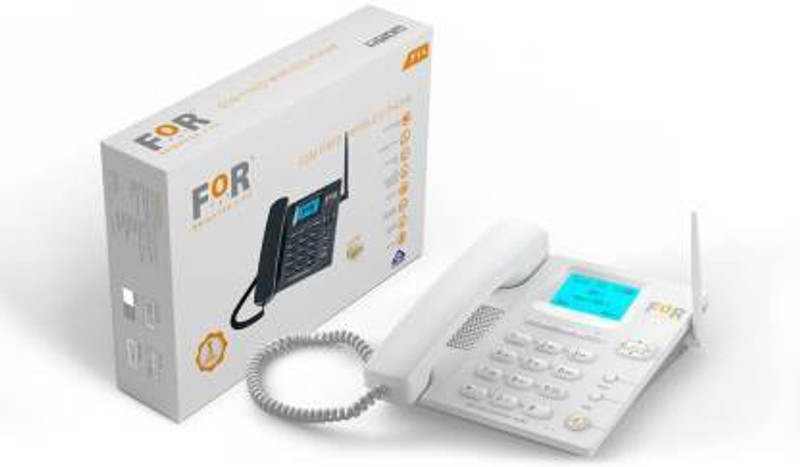 FOR F1+ Wireless GSM Landline Phone Corded Landline Phone(White)