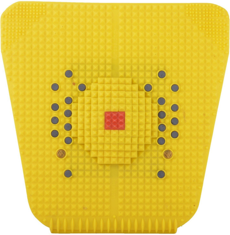 NP NAVEEN PLASTIC Acupressure Foot Mat With Magnets And Copper For Stress And Pain Relief Yellow 3 mm Accupressure Mat