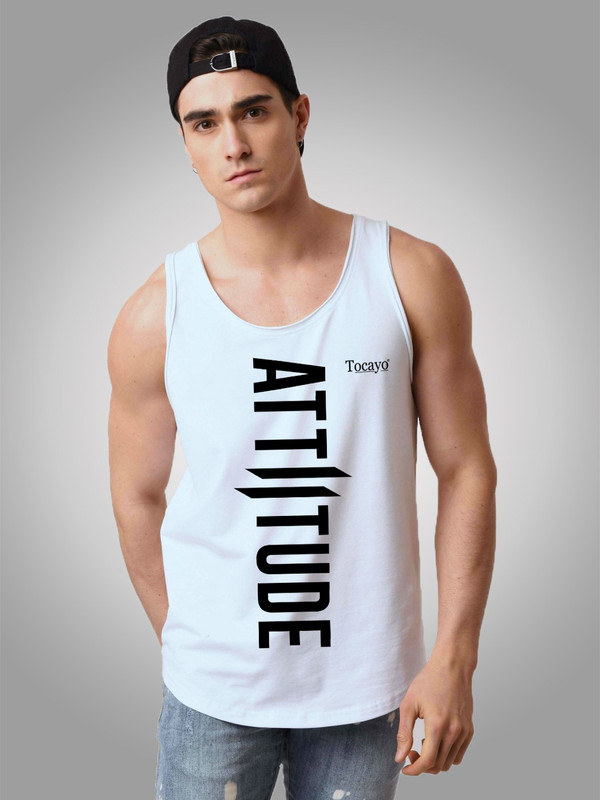 Tocayo Poly Cotton Fabric Gym Vest