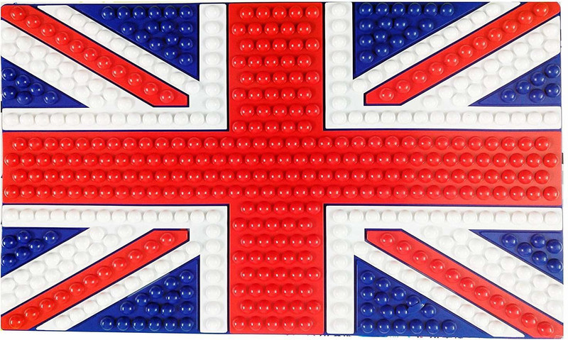JMD GLOBAL SALES Rubber Standard Mat For NA(Red, White, Blue)