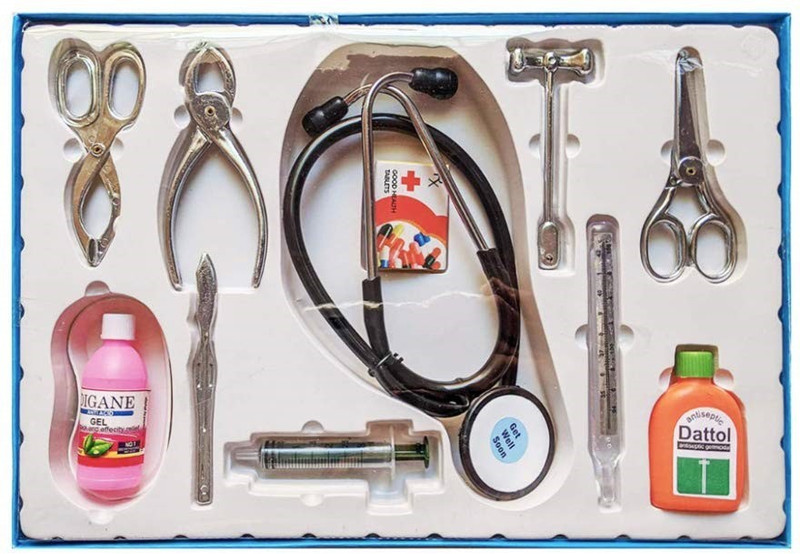 Mikha Doctor Set Toy for Kids, Set of 10, Pretend Play and Learning Games