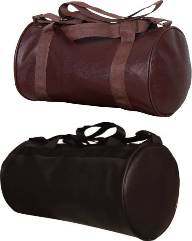 EMMKITZ Combo Gym Bag for Men & Women (Black/Brown)(Multicolor, Dry Bag)