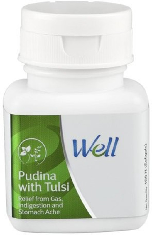 Well Pudina with Tulsi 100 softgels (Pack of 1)(100 Tablets)