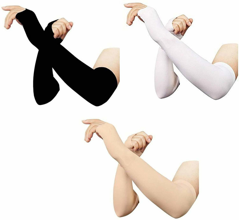 pawan_co Cotton Arm Sleeve For Girls(Free, Multicolor)