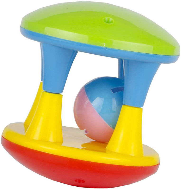 nawani Damru Rattle for Safe for Kids, Multicolour Age 1 Year and Above,Size - 11 cm Rattle(Multicolor)