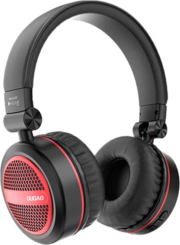 DUDAO Over Ear Wireless Headphone, HiFi Stereo Bass Bluetooth Headset(Red, Black, On the Ear)