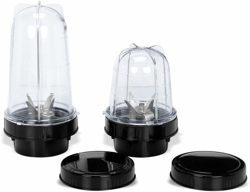 KHICHDI Bullet Jar for Mixer Grinder Set of 2 and Milkshake Jar ABS Plastic, MA20 Mixer Juicer Jar(1 L)