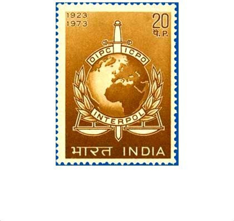 Phila Hub INTERPOL - 50 th Anniversary Interpol Emblem POSTAGE STAMP MNH CONDITION Stamps(1 Stamps)