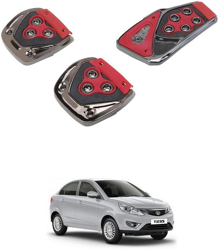 Qiisx 3 Pcs Non-Slip Manual Car Pedals kit Pad Covers Set Compatible with Tata Zest Car Pedal