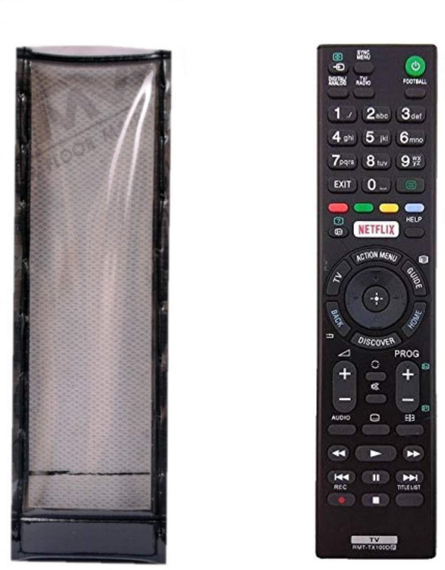LUNAGARIYA Flip Cover for Sony RMF-TX300U, Android TV Voice Netflix RemoteSony Smart led Remote Control(Black)