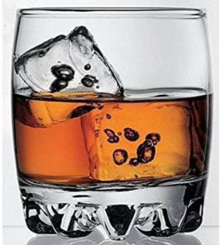 Fitaza (Pack of 6) Water Glass Glass Set Whisky Glass(240 ml, Glass, Clear)