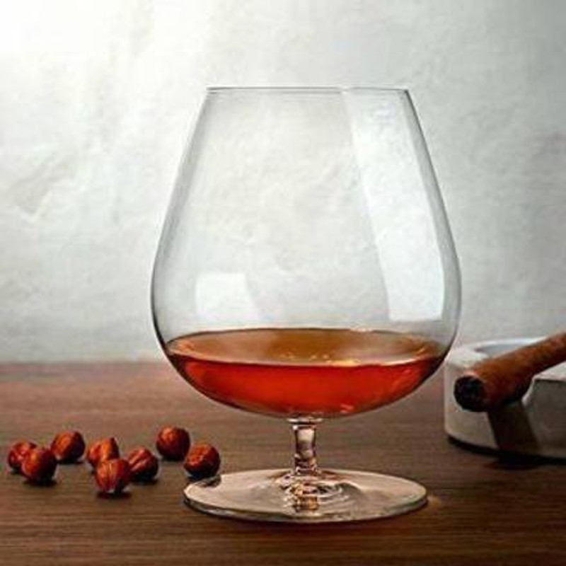 Fitaza (Pack of 6) Brandy Wine Glass_2 Glass Set Wine Glass(250 ml, Glass, Clear)