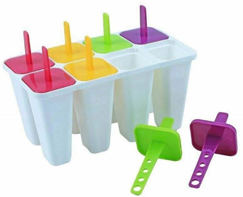 Bekner Bkn-017 Summer special New Ice Crazy candy Kulfi popsicles mould Multicolor Plastic Ice Cube Tray(Pack of1)