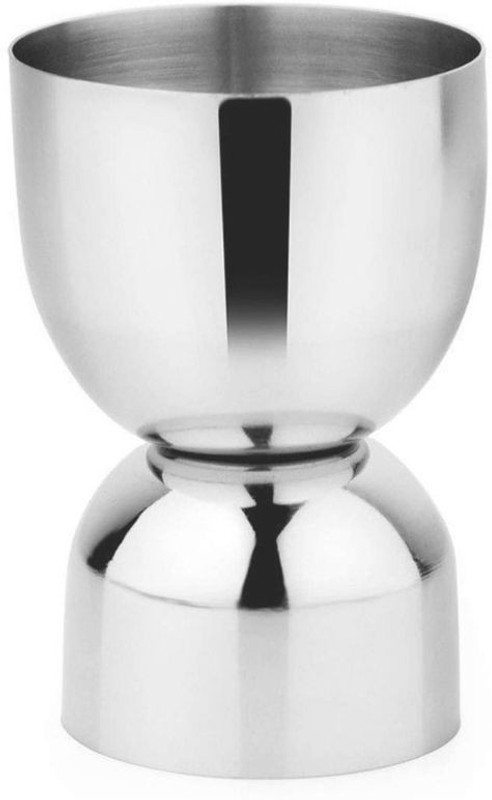 AK trade Peg Measurement 30/60 ML Whiskey Vodka Wine Measurement Glass Stainless Steel 30/60 ML Decanter(Stainless Steel, 30 oz)