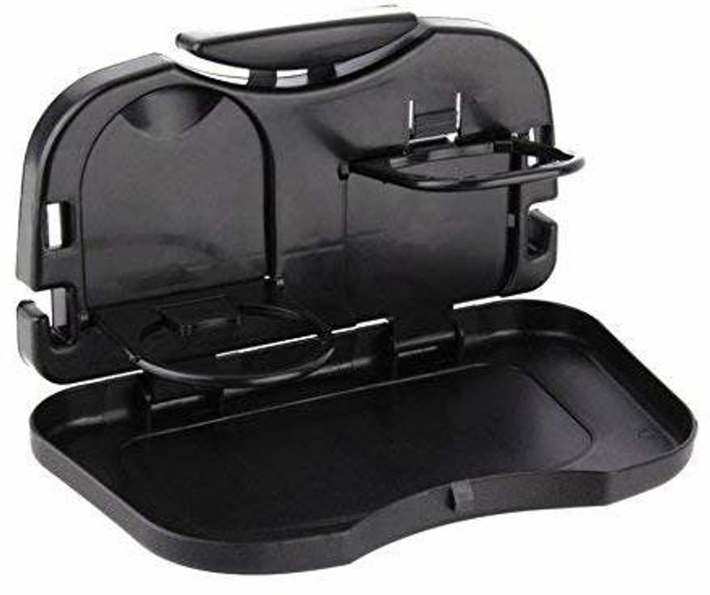 LAVITRA Car Meal Plate & Cup Holder Tray Car Backseat Food Tray Bottle Cup Holder Car Laptop Tray