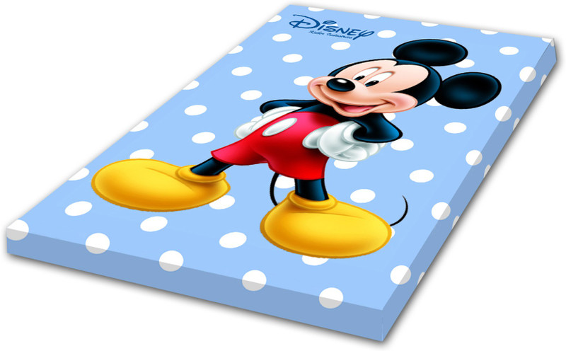KUBER INDUSTRIES Softer Thicker Foam Toddler Disney Printed Mattress Crib Sheet, Smooth Breathable and Safe, Fits Standard Size Toddler Bed for Baby 24"x36" (Skyblue)-25_F_KUBMART16358 Baby Bed yes(Fabric, Multicolor)