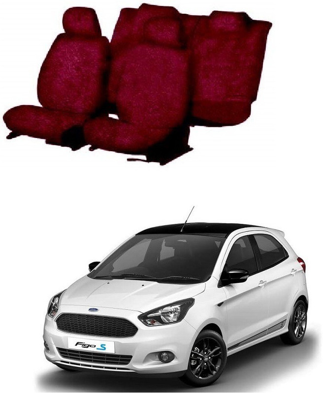 JMJW & SONS Cotton Car Seat Cover For Ford Figo(Without Back Seat Arm Rest, 5 Seater, 2 Back Seat Head Rests)