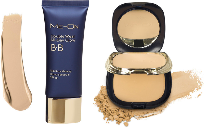 Me-On BB Cream Foundation & HD Compact(Pack of 2)