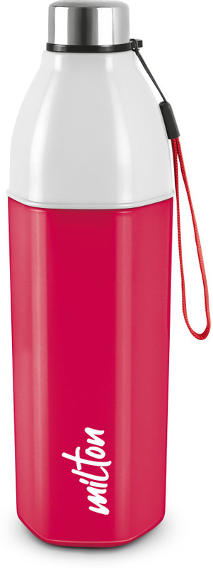 MILTON Kool Hexone 600 Insulated Water , 465 ml 465 ml PET Flask(Pack of 1, Red, White)