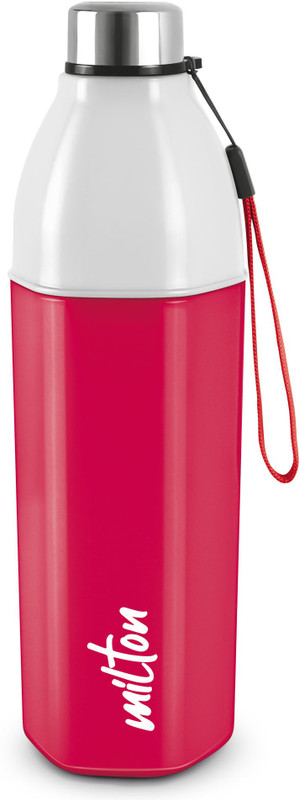 MILTON Kool Hexone 600 Insulated Water , 465 ml 465 ml PET Flask(Pack of 1, Red, White)