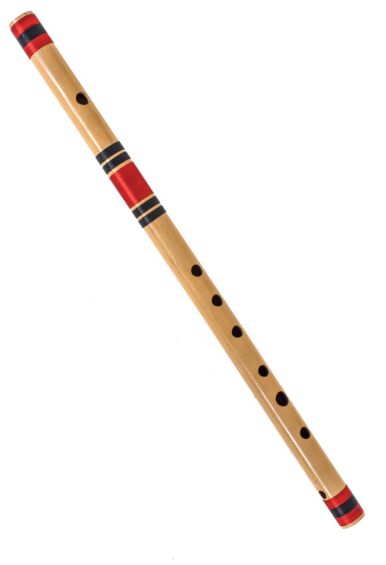 Tansen Instruments C Natural Medium Professional Flute, 19 inches with Free Carry Bag Bamboo Flute(48 cm)