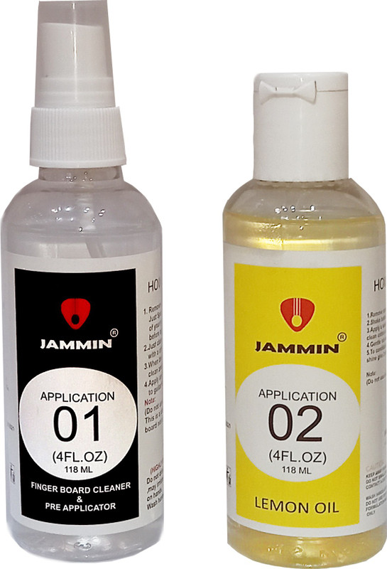 JAMMIN 01 PREAPPLICATOR AND 02 LEMON OIL COMBO 4FL.OZ Music Instrument Oil(236 ml)