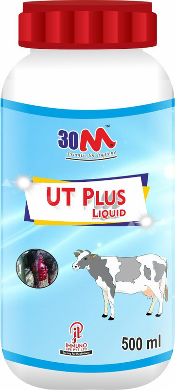 30M Uterine Tonic for Cow Sheep Pig Mare Buffalo - Abroma Augusta, Moringa Oleifera, Gloriosa Superba, Adhatoda Vasica Pet Health Supplements(500 ml)