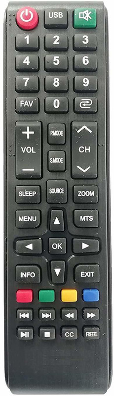 BhalTech MX09 LED LCD TV Compatible with Micromax Remote Controller(Black)