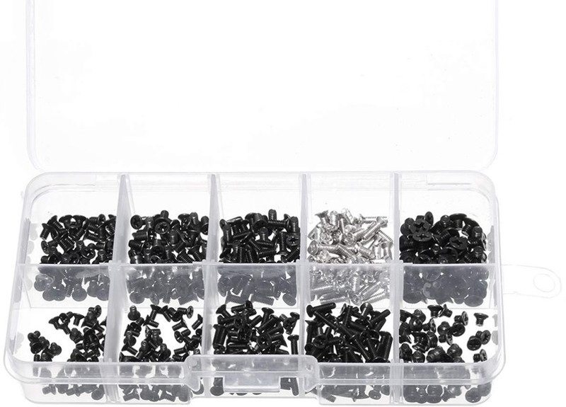 RPI SHOP Bolt Alloy Steel Universal Laptop Screws Kit for IBM, HP, Samsung, Lenovo, Dell Sony, Toshiba, 10 Different Size of M2, M2.5 & M3 Screws Each 25 pcs Pack Of 250 Pieces(Carbon Steel) RPI SHOP Bolt Alloy Steel Universal Laptop Screws Kit for IBM, HP, Samsung, Lenovo, Dell Sony, Toshiba, 10 Different Size of M2, M2.5 & M3 Screws Each 25 pcs Pack Of 250 Pieces(Carbon Steel)