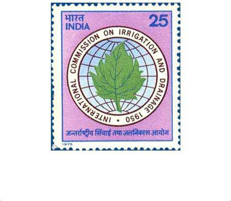 Phila Hub 1975-'25th Anniversary of International Commission for Irrigation & Drainage - Commission Emblem POSTAGE STAMP MNH CONDITION Stamps(1 Stamps)