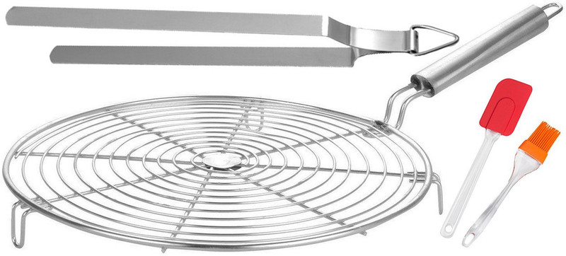 RAU MA PRSXBBS_01 PRSXBBS_Tong_01_TongSet 27 cm Roasting Tong Set(Pack of 4)