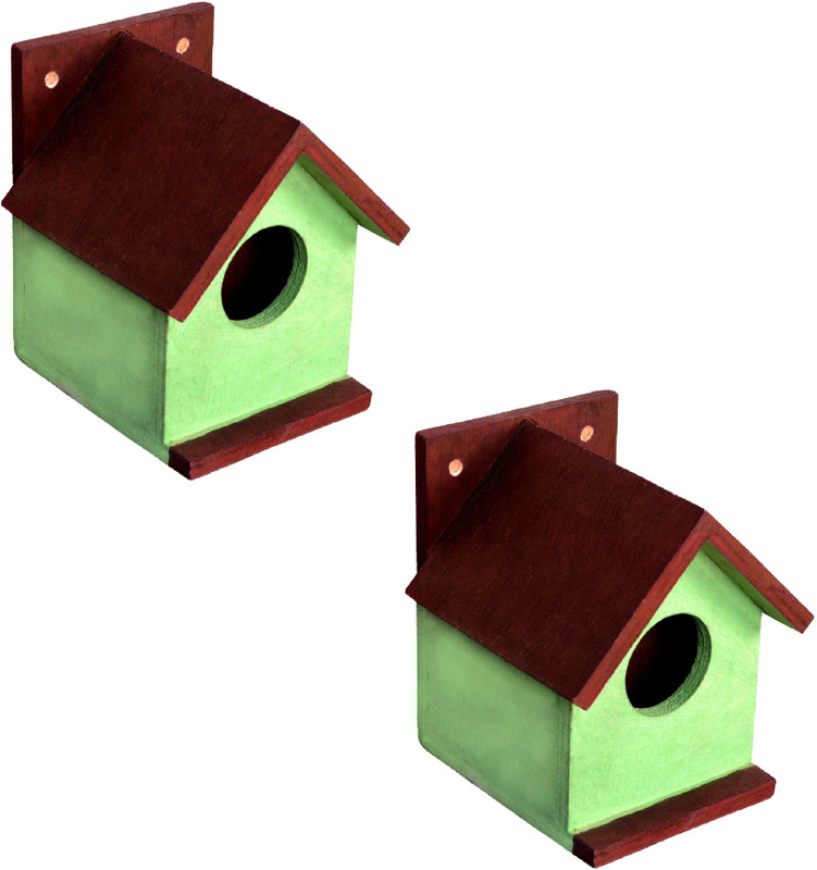 Cket Bird Nest Combo Wooden Waterproof Pack Of 4 Bird House(Hanging)